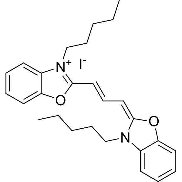 DiOC5(3) (3,3′-Dipentyloxacarbocyanine iodide) 53213-81-3